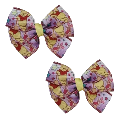 Bella Hair Bow - Winnie the Pooh in the Garden