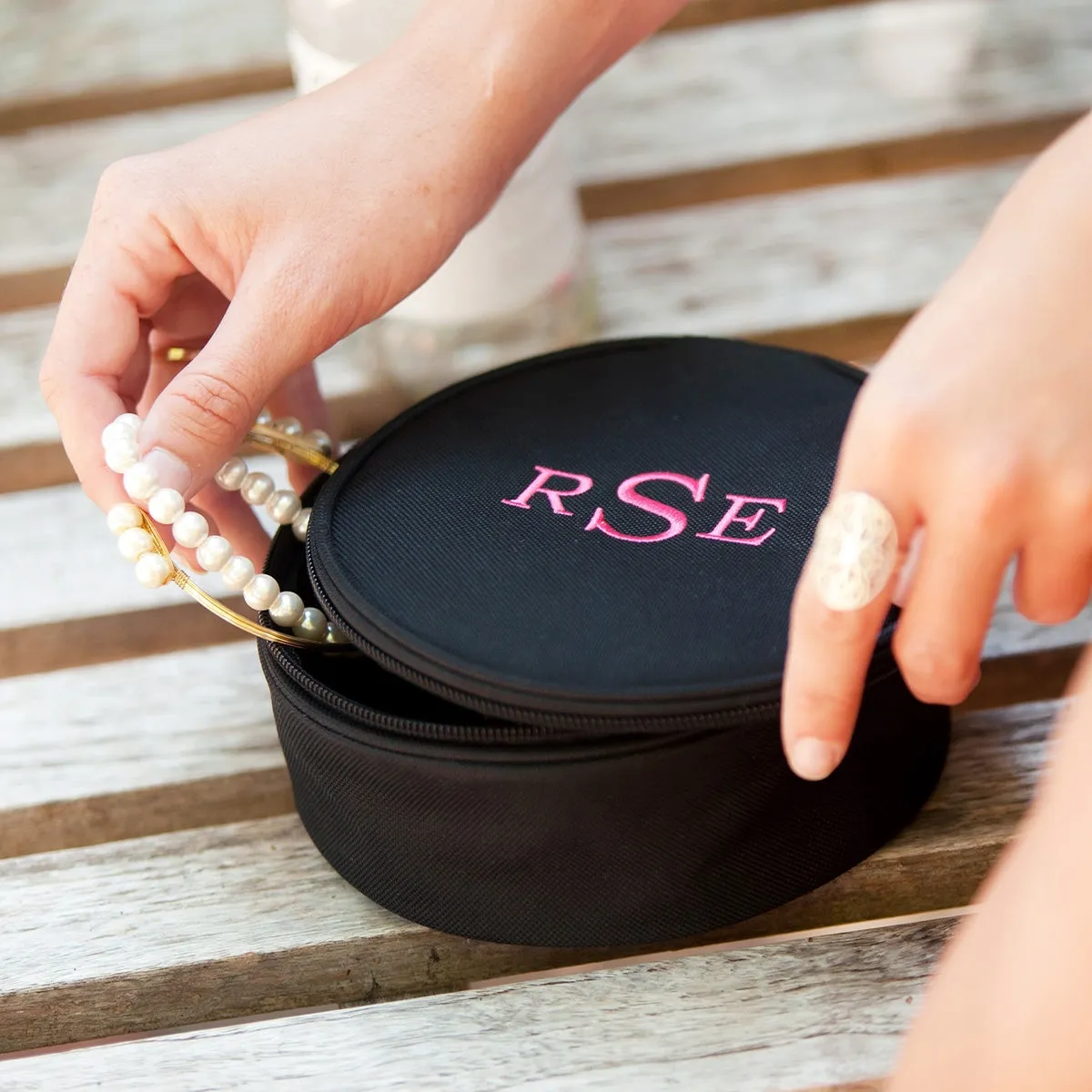 Black Jewelry Case | Personalized Jewelry Case