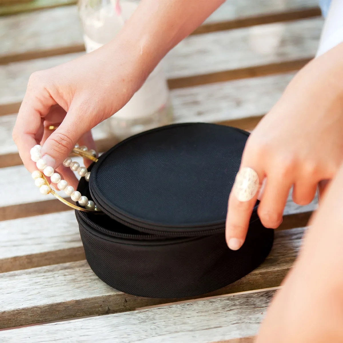 Black Jewelry Case | Personalized Jewelry Case