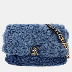 Blue Shearing 19 Flap Shoulder Bag