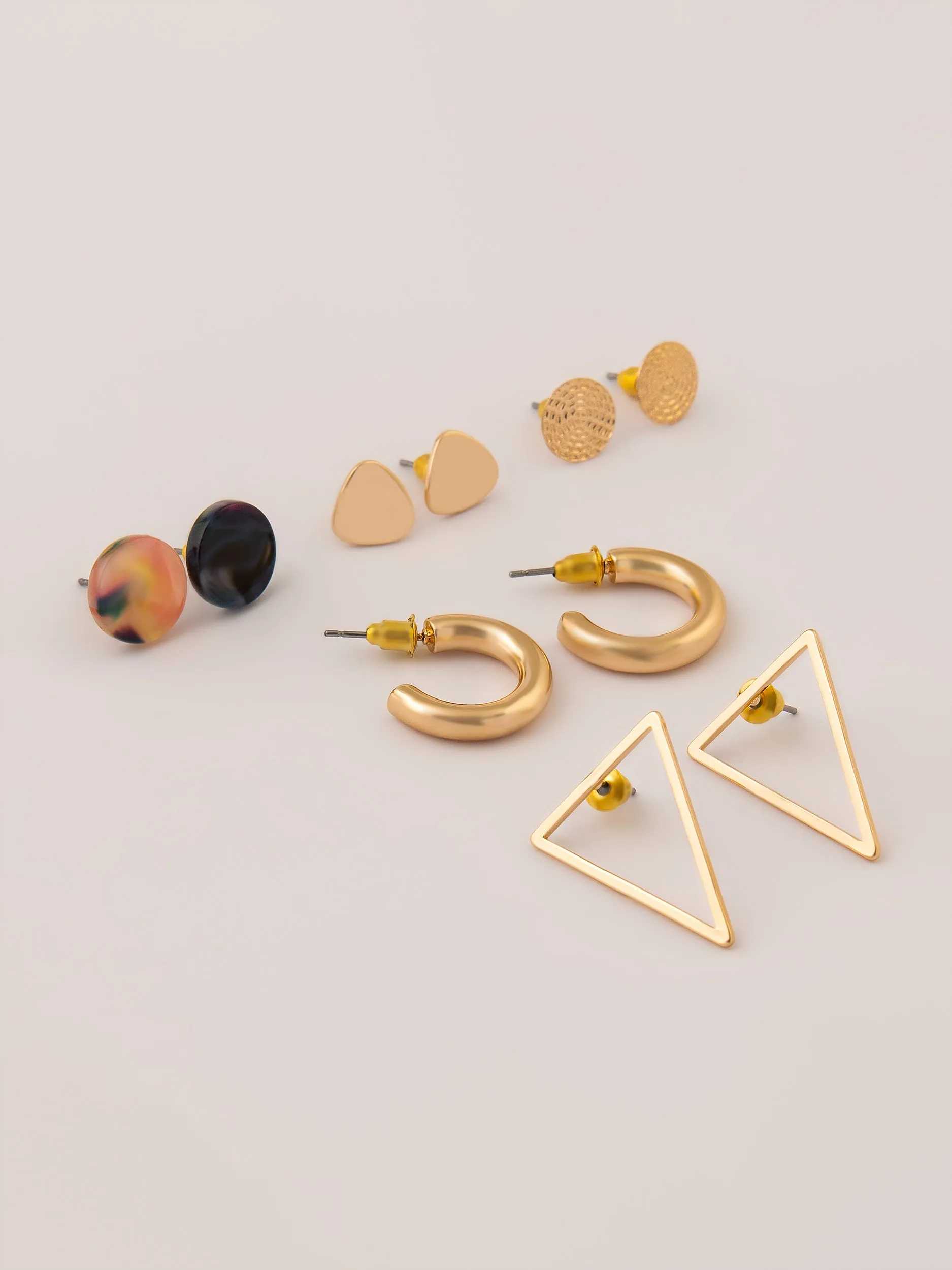 Bold Stud Earrings Set