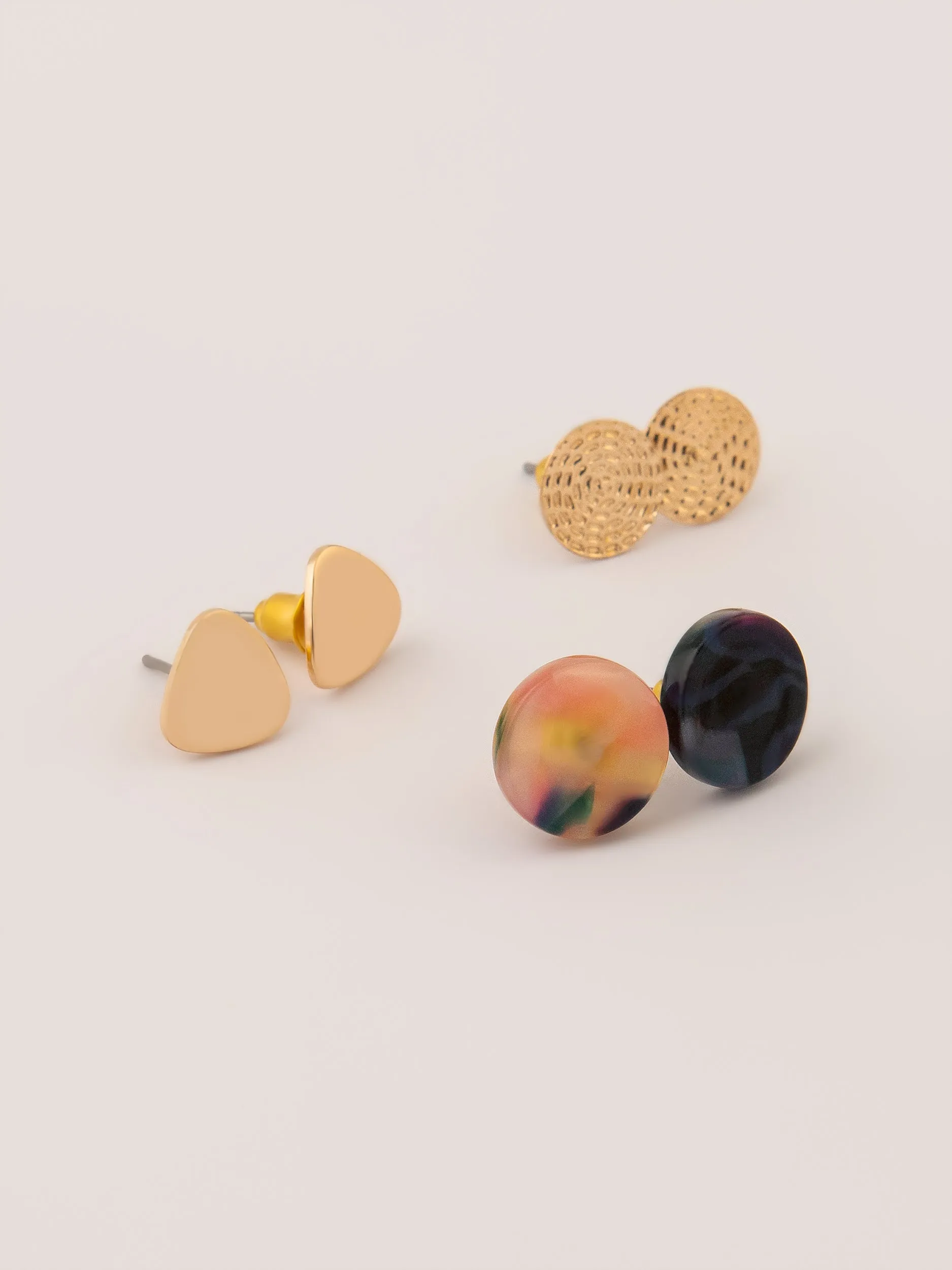 Bold Stud Earrings Set