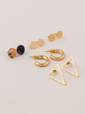 Bold Stud Earrings Set