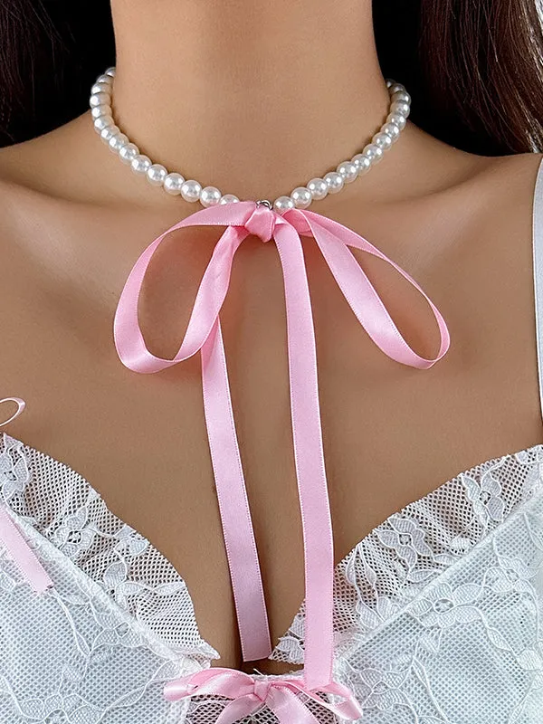 Bowknot Handmade Tied Necklaces Accessories Bracelet Accessories