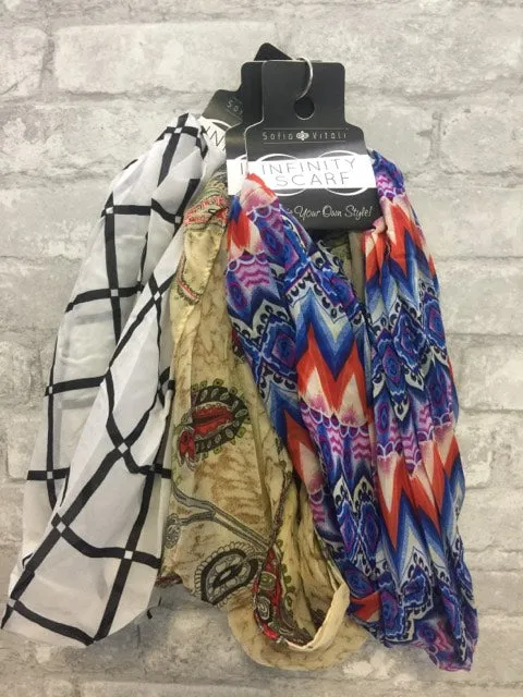 Brand new Set of 3 Sofia Vitali Infinity Scarves! Lightweight & sophisticated infinity scarves - perfect for any time fo the year!