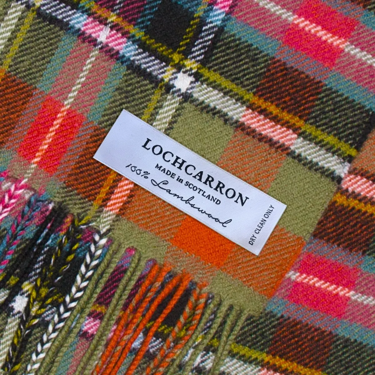 Bruce of Kinnaird Ancient Tartan Brushed Lambswool Scarf