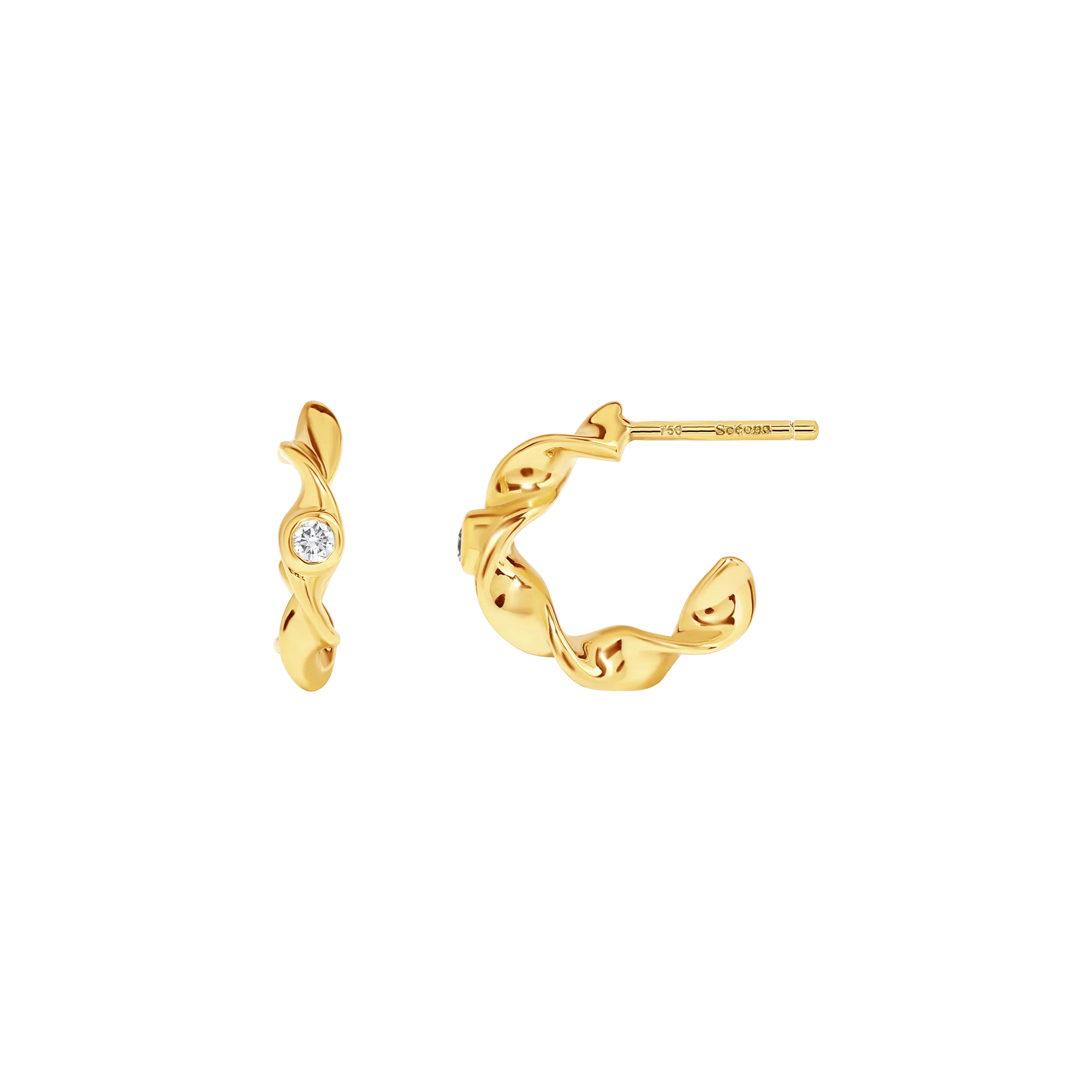 Ceiba open hoop earrings