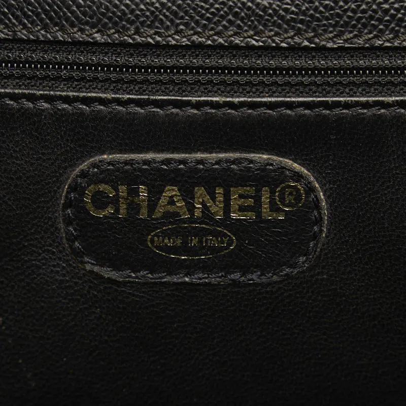 Chanel Logo HandBags HandBags Black Leather  Chanel