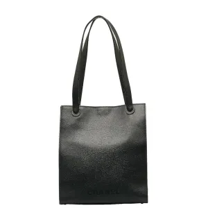 Chanel Logo HandBags HandBags Black Leather  Chanel