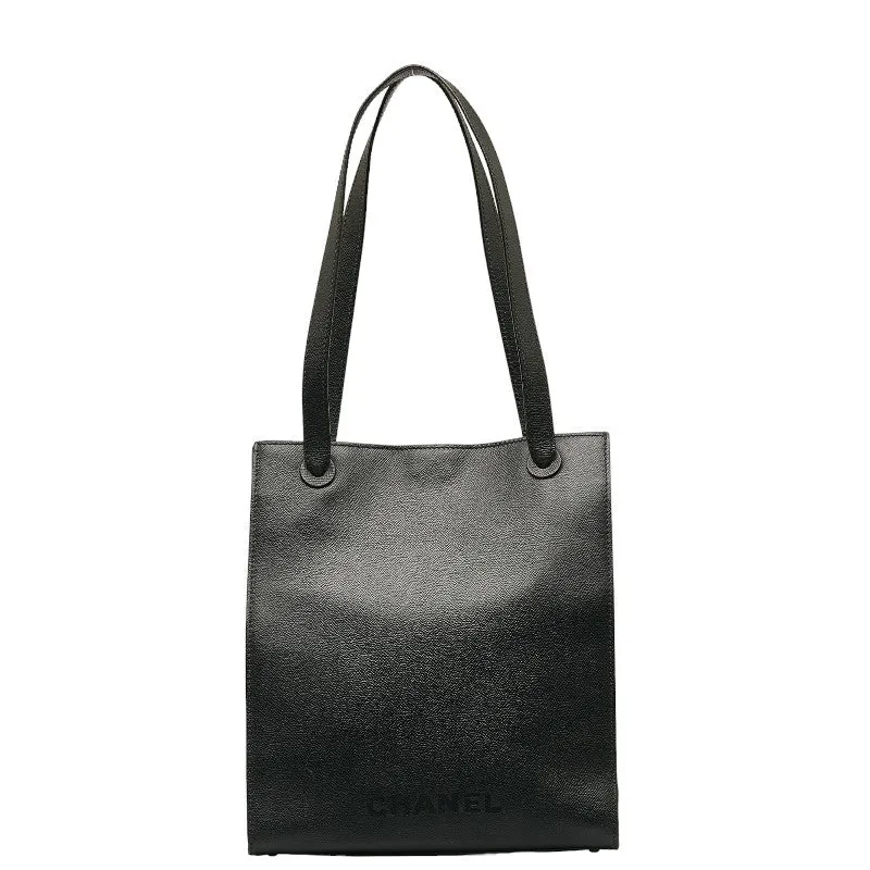 Chanel Logo HandBags HandBags Black Leather  Chanel