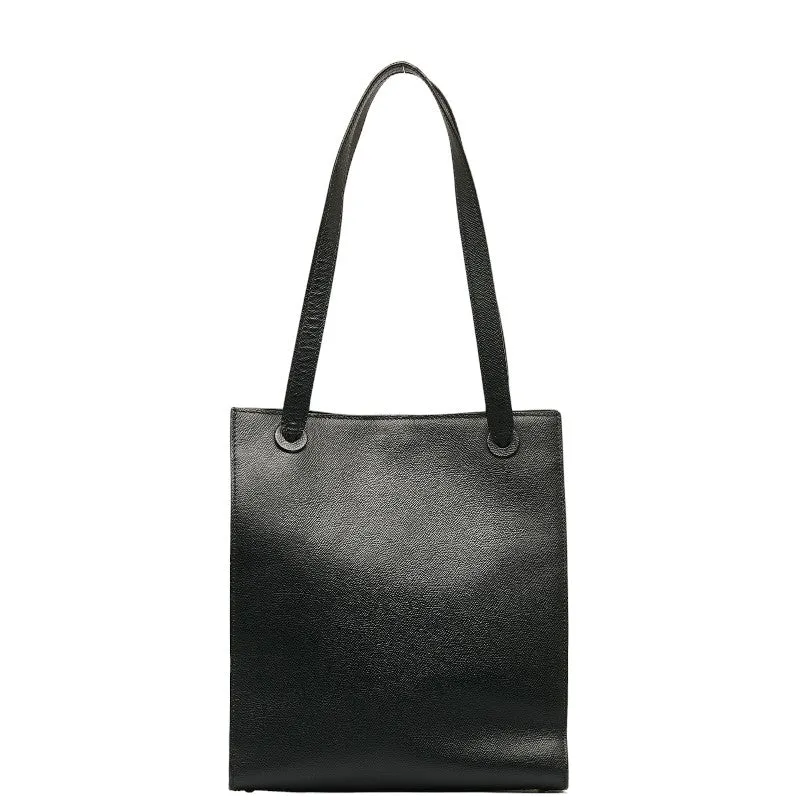 Chanel Logo HandBags HandBags Black Leather  Chanel
