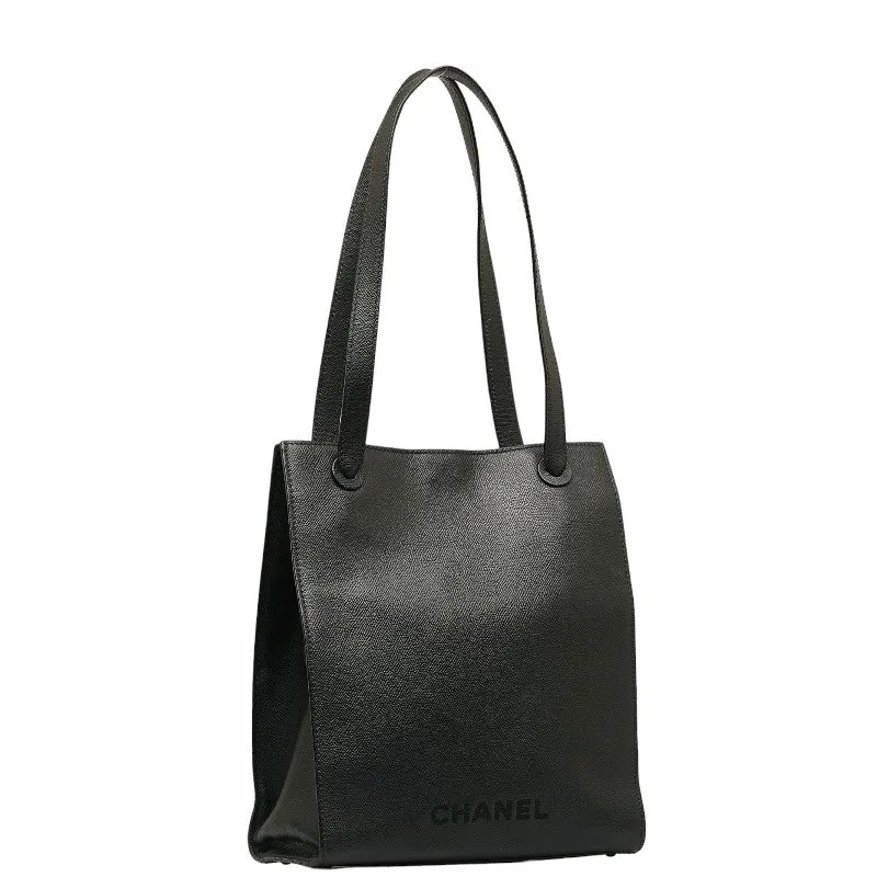 Chanel Logo HandBags HandBags Black Leather  Chanel