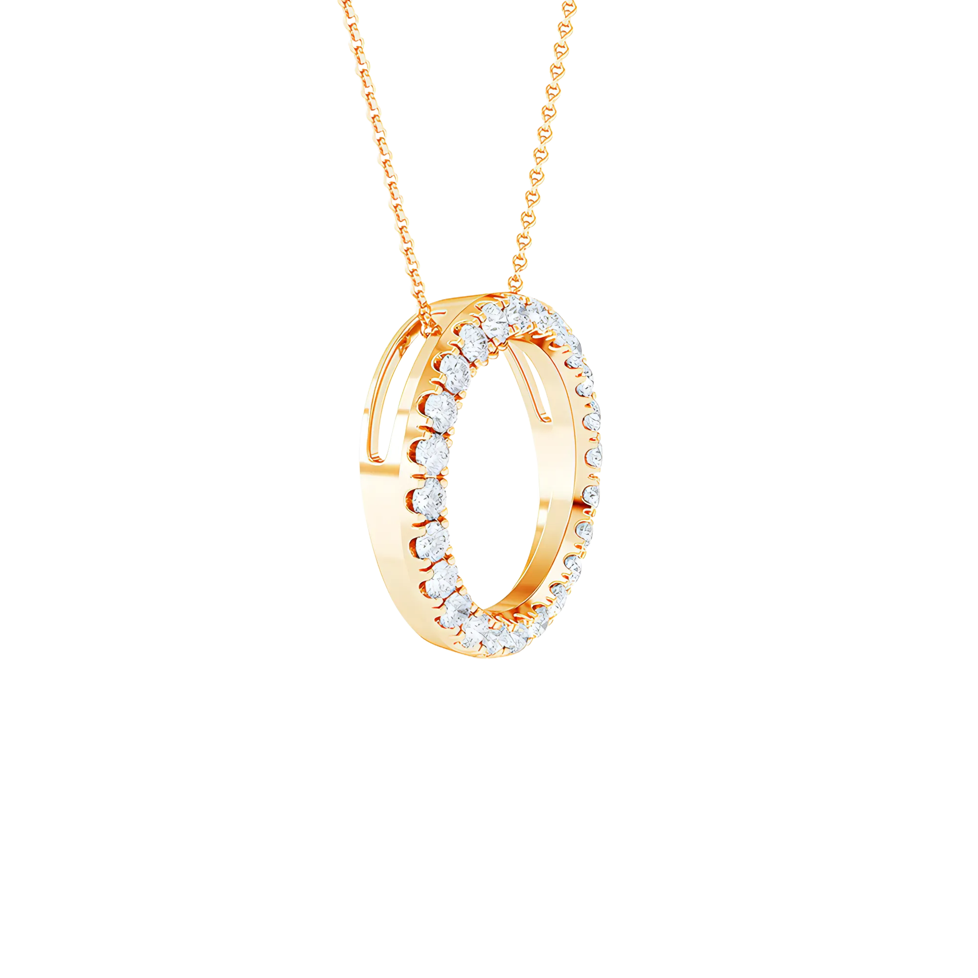 Circle pendant necklace