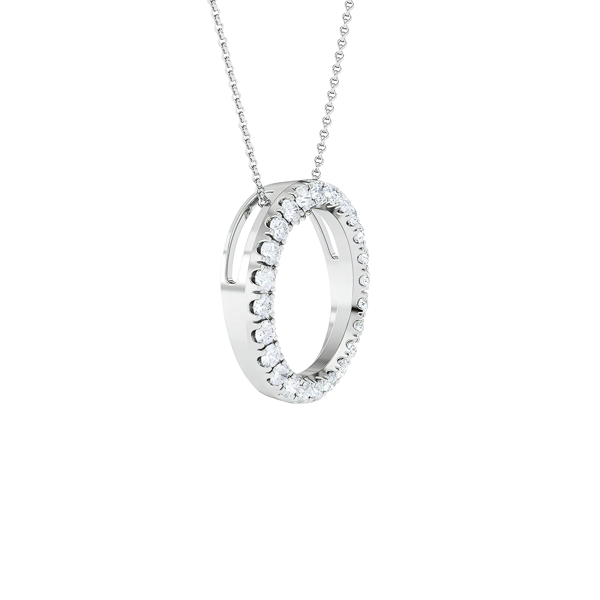 Circle pendant necklace