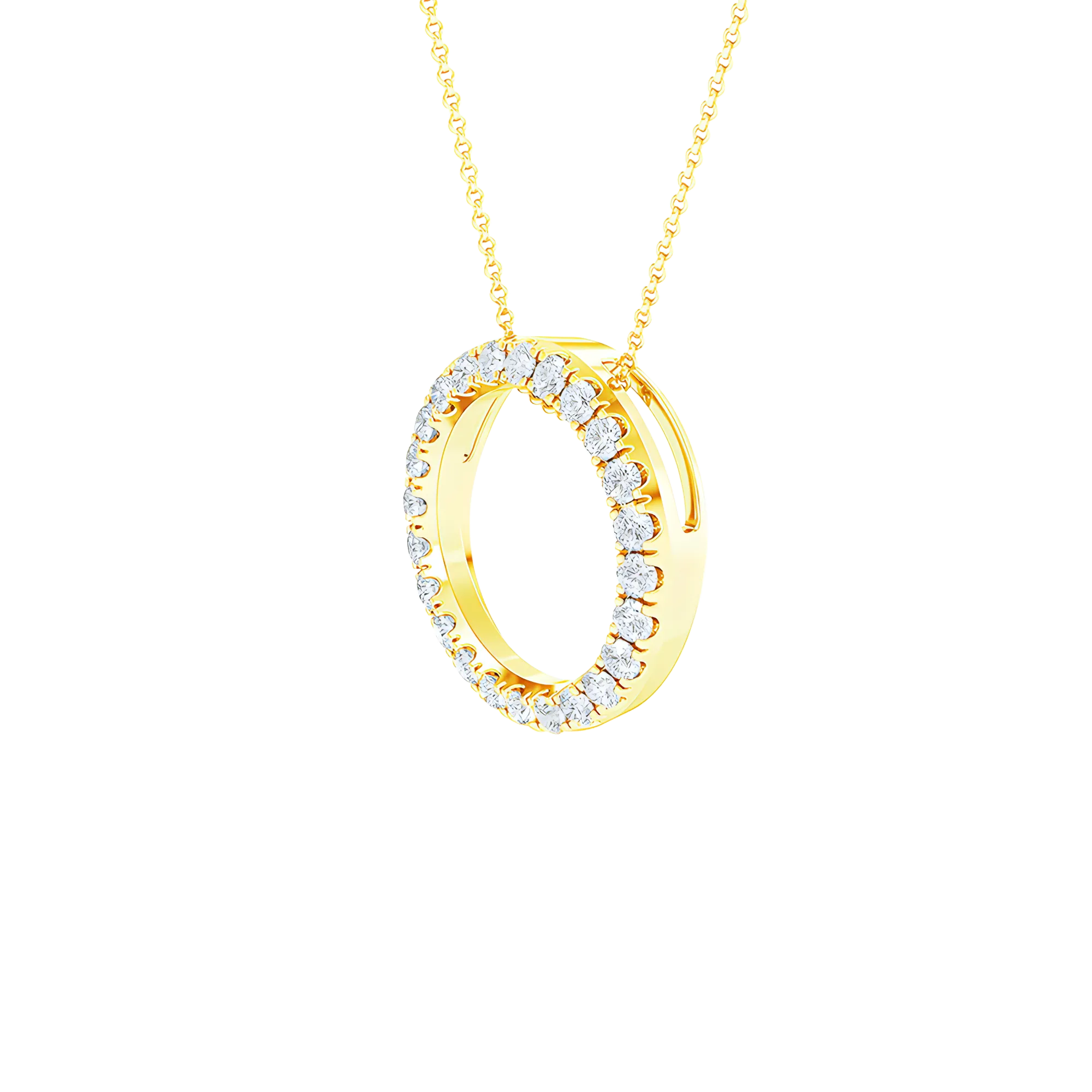 Circle pendant necklace