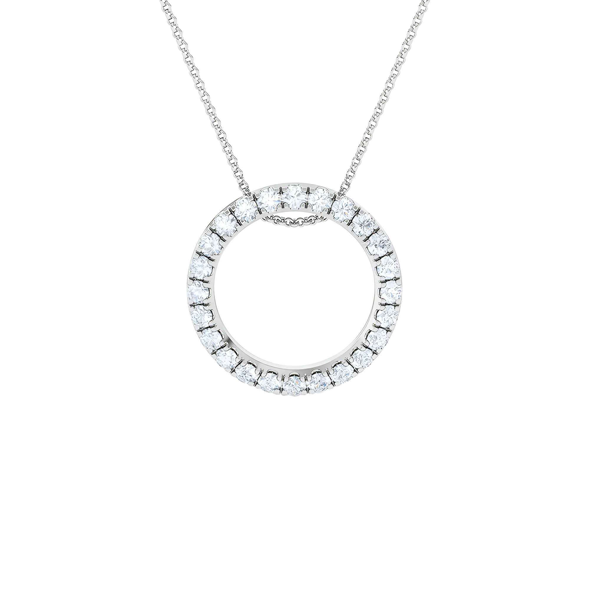 Circle pendant necklace