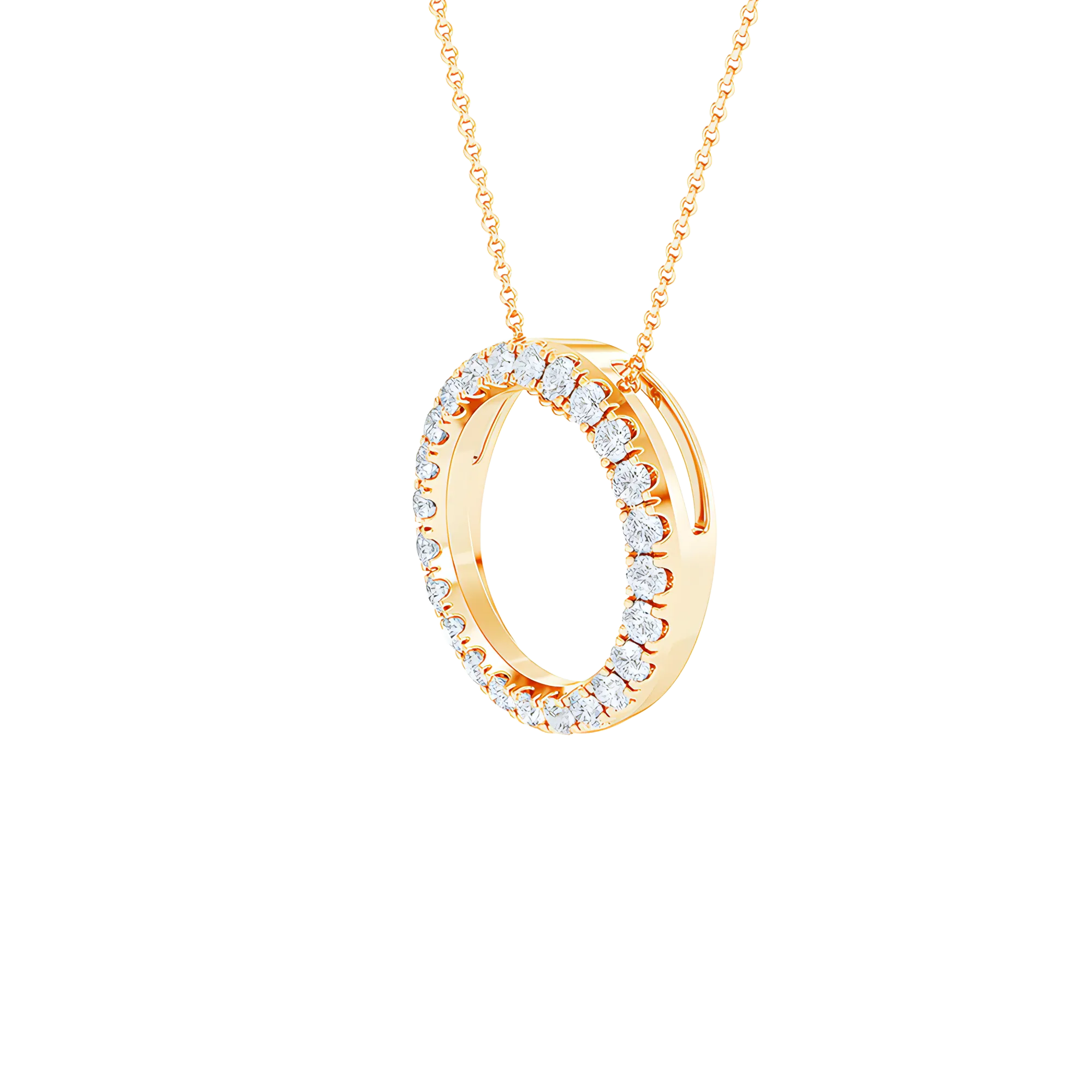 Circle pendant necklace
