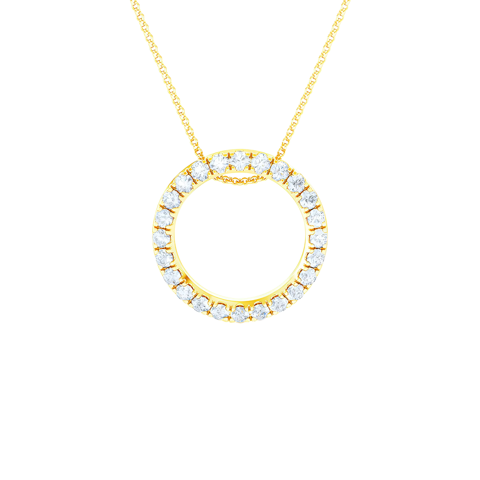 Circle pendant necklace