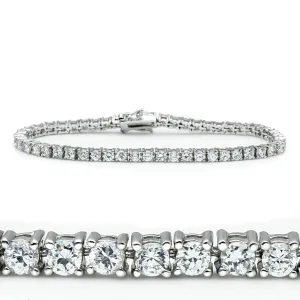 CJ46905 Wholesale Women's Brass Rhodium AAA Grade CZ Clear Bracelet