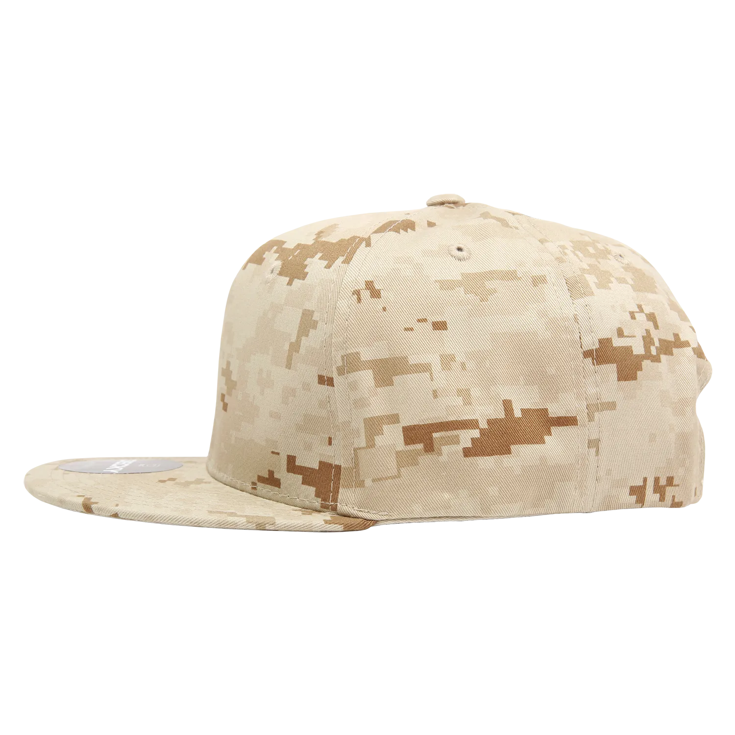 Decky 1047 Digital Camo Snapback Hat, 6 Panel Camouflage Flat Bill Cap - CASE Pricing