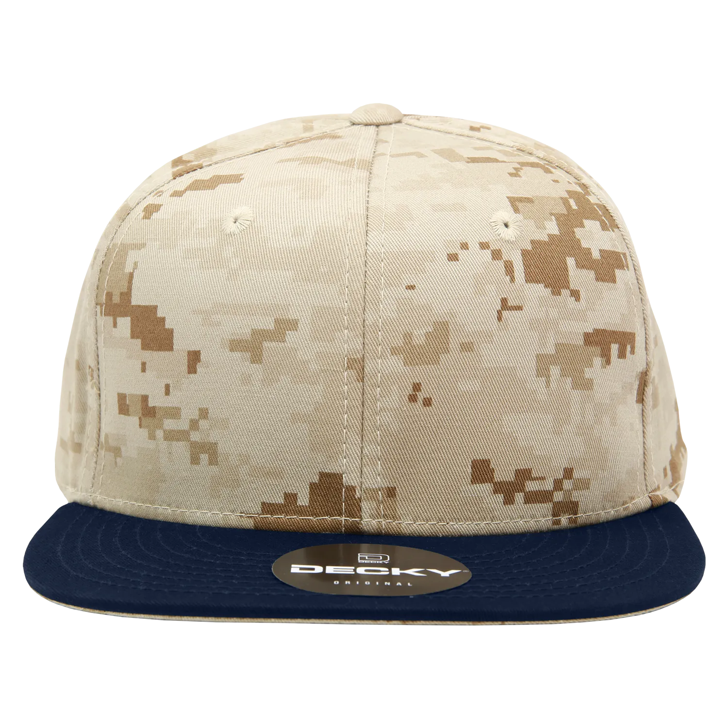 Decky 1047 Digital Camo Snapback Hat, 6 Panel Camouflage Flat Bill Cap - CASE Pricing
