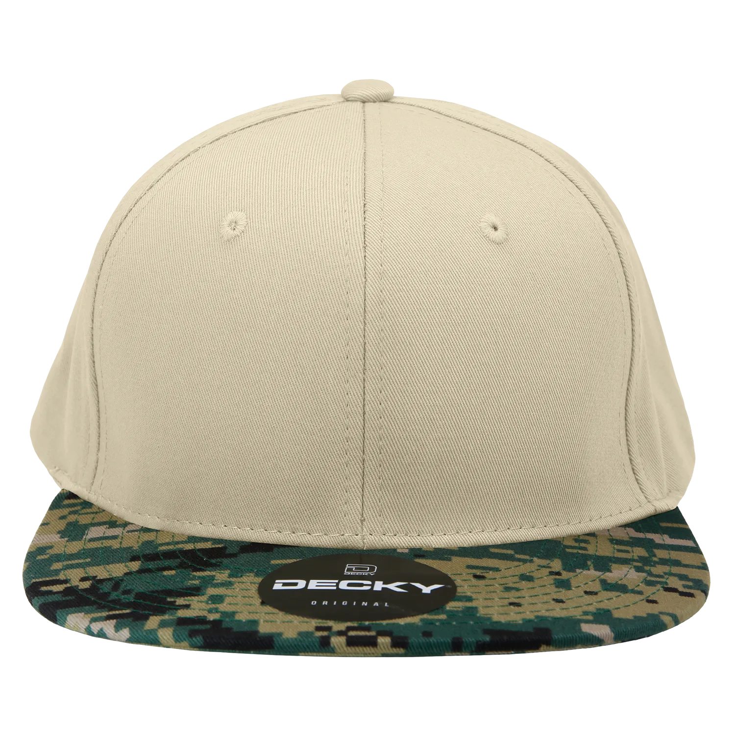 Decky 1047 Digital Camo Snapback Hat, 6 Panel Camouflage Flat Bill Cap - CASE Pricing