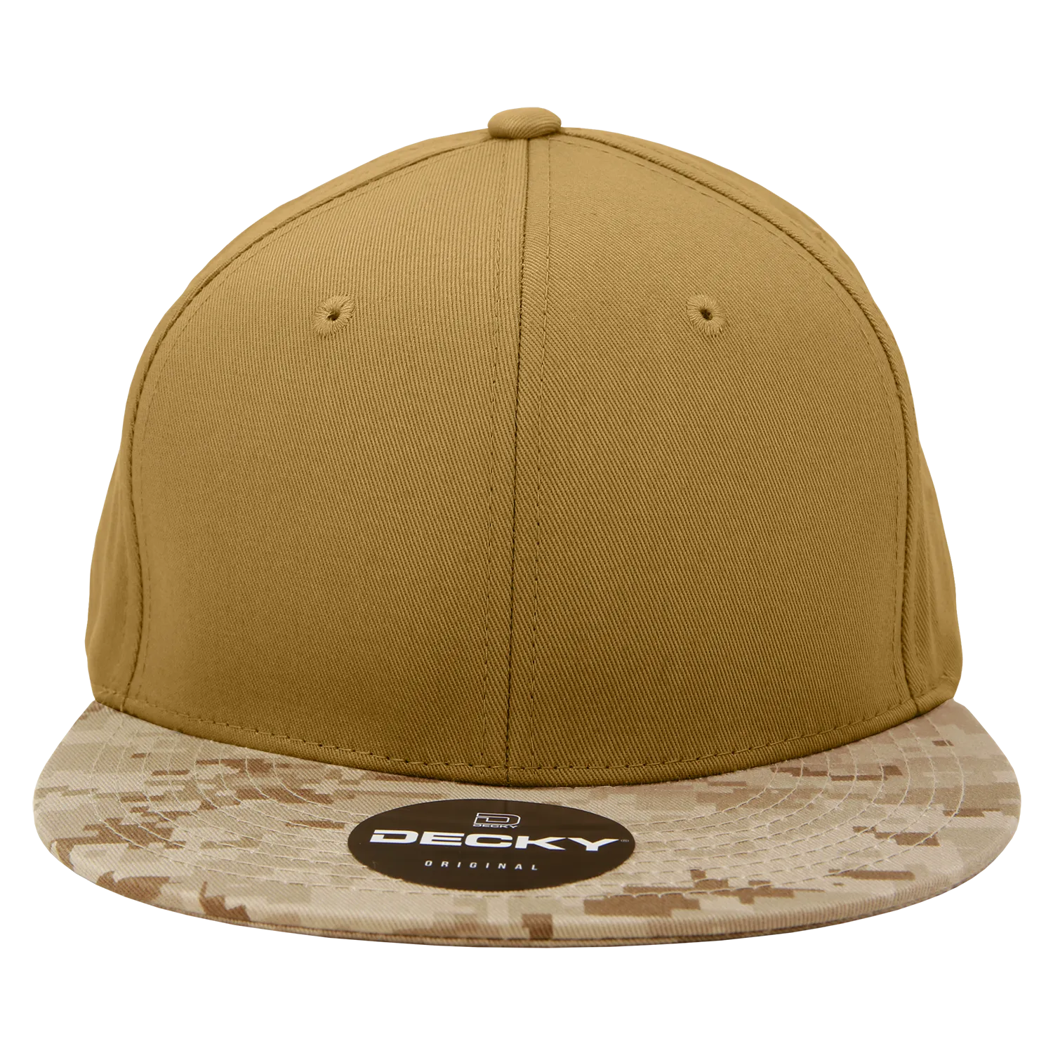 Decky 1047 Digital Camo Snapback Hat, 6 Panel Camouflage Flat Bill Cap - CASE Pricing