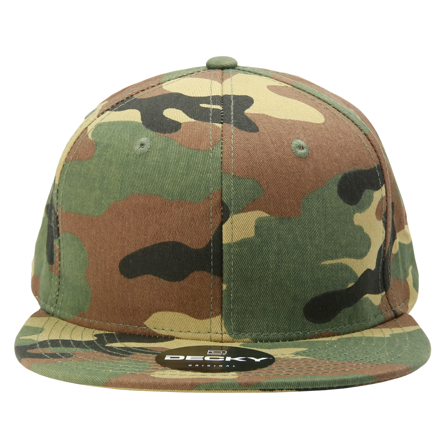Decky 1047 Digital Camo Snapback Hat, 6 Panel Camouflage Flat Bill Cap - CASE Pricing
