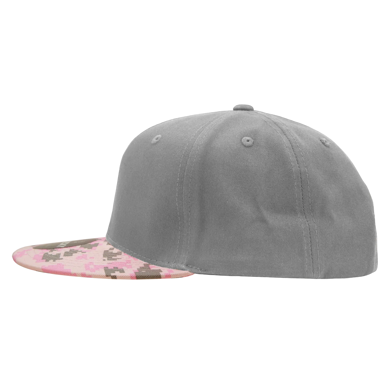 Decky 1047 Digital Camo Snapback Hat, 6 Panel Camouflage Flat Bill Cap - CASE Pricing