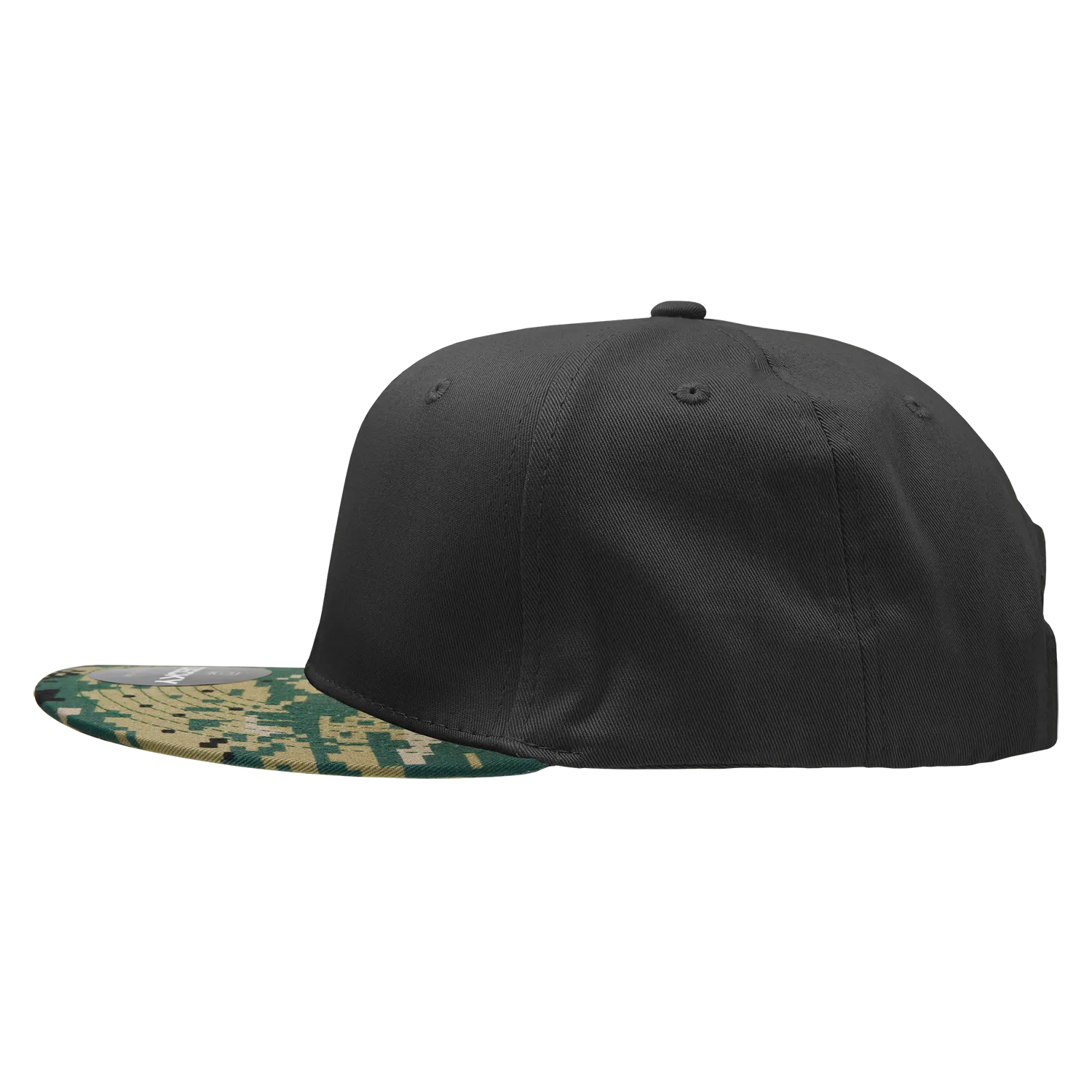 Decky 1047 Digital Camo Snapback Hat, 6 Panel Camouflage Flat Bill Cap - CASE Pricing