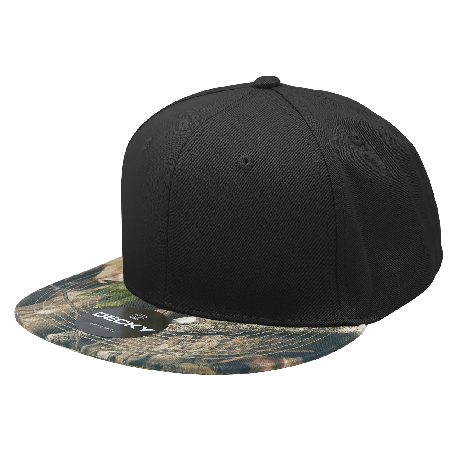 Decky 1047 Digital Camo Snapback Hat, 6 Panel Camouflage Flat Bill Cap - CASE Pricing