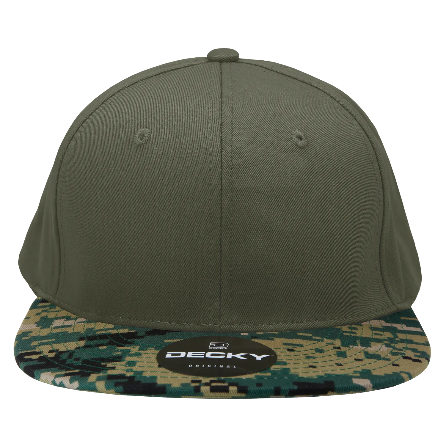 Decky 1047 Digital Camo Snapback Hat, 6 Panel Camouflage Flat Bill Cap - CASE Pricing