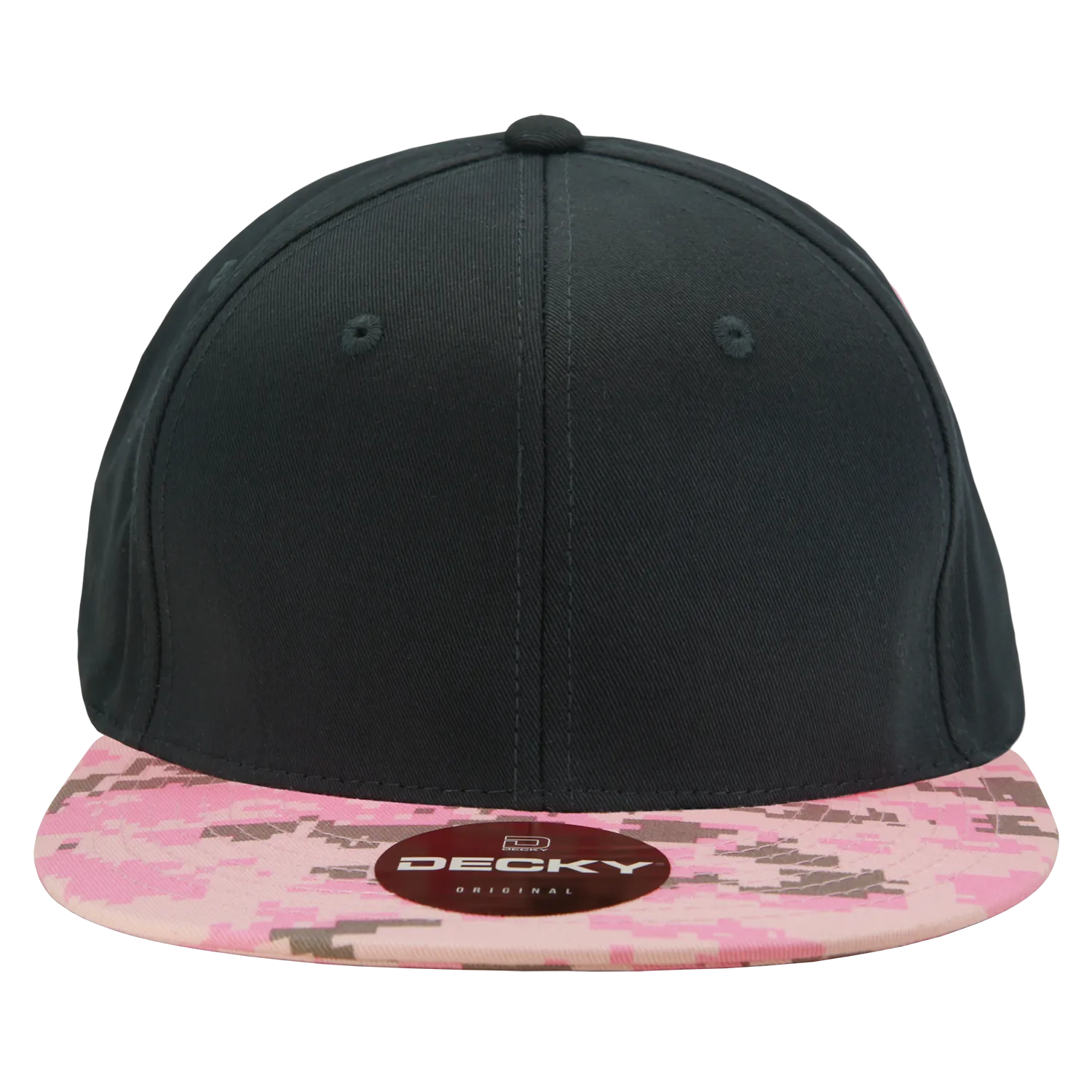 Decky 1047 Digital Camo Snapback Hat, 6 Panel Camouflage Flat Bill Cap - CASE Pricing