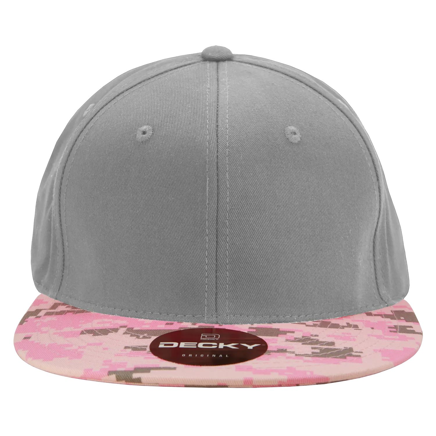 Decky 1047 Digital Camo Snapback Hat, 6 Panel Camouflage Flat Bill Cap - CASE Pricing