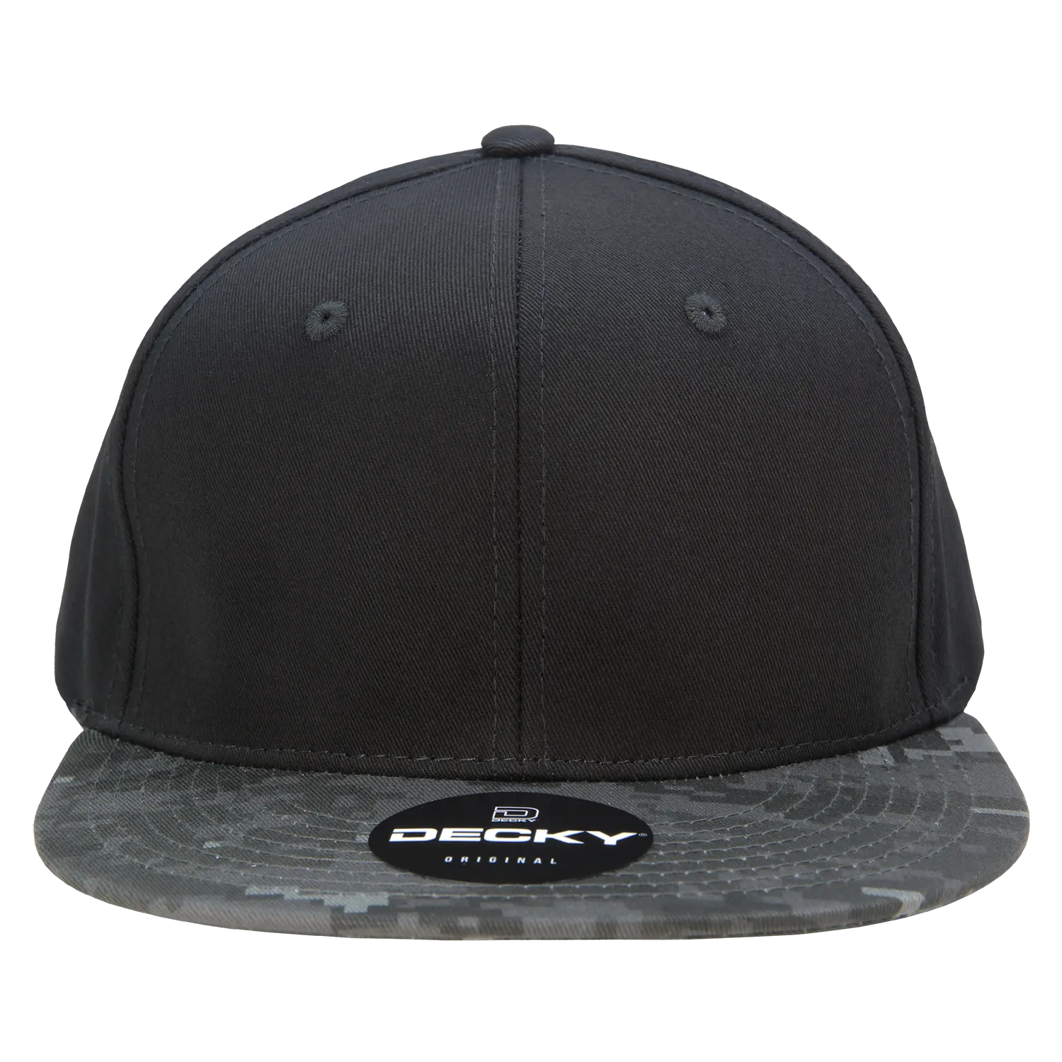 Decky 1047 Digital Camo Snapback Hat, 6 Panel Camouflage Flat Bill Cap - CASE Pricing