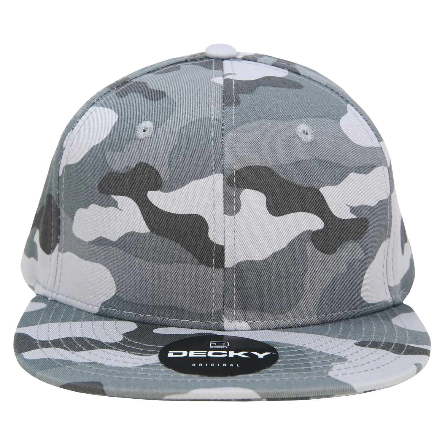 Decky 1047 Digital Camo Snapback Hat, 6 Panel Camouflage Flat Bill Cap - CASE Pricing