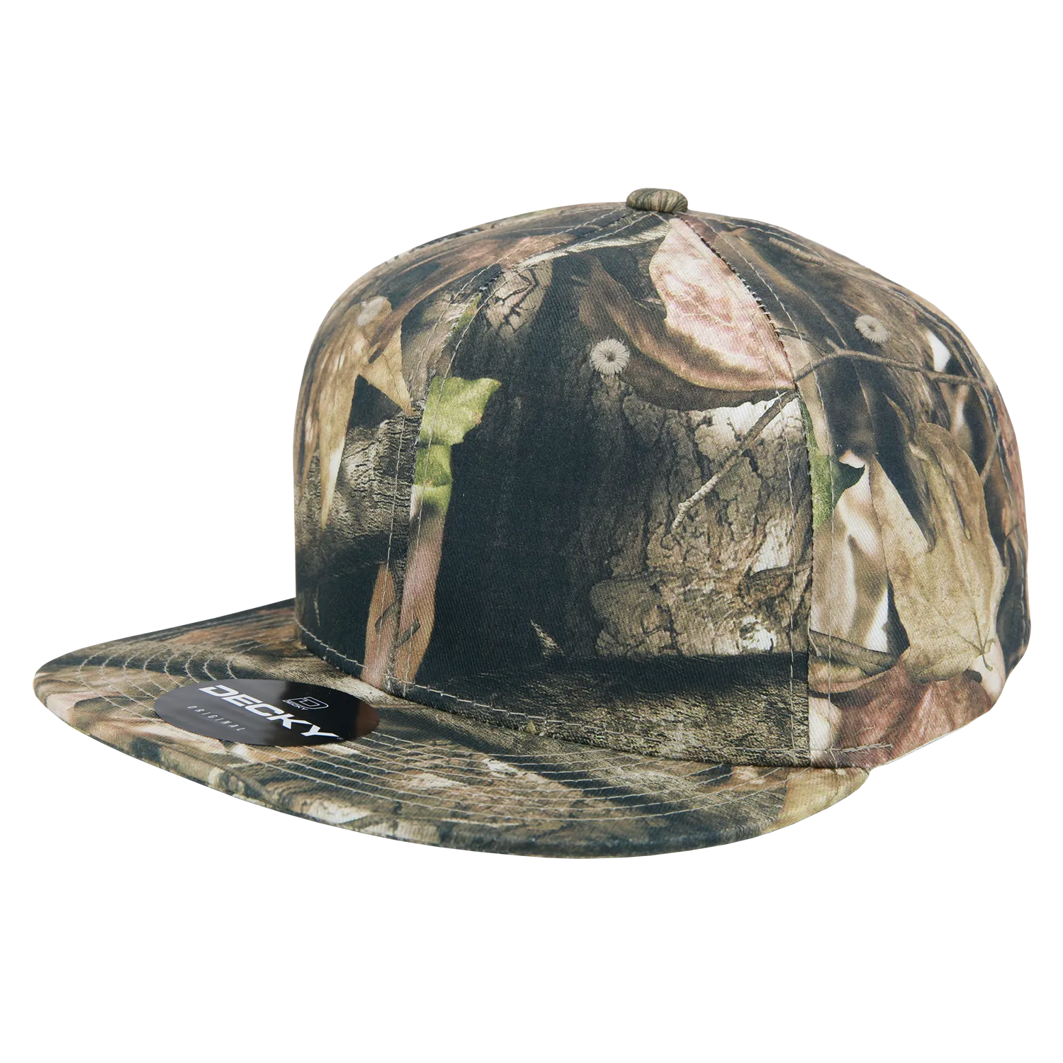 Decky 1047 Digital Camo Snapback Hat, 6 Panel Camouflage Flat Bill Cap - CASE Pricing