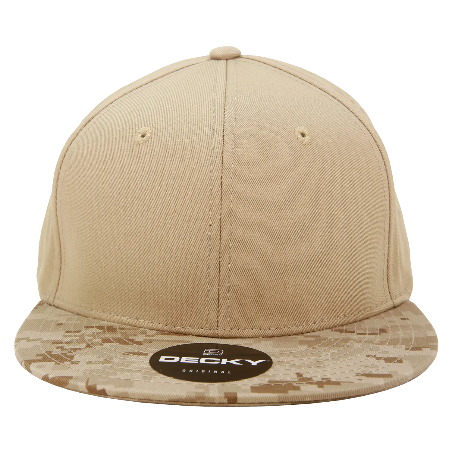 Decky 1047 Digital Camo Snapback Hat, 6 Panel Camouflage Flat Bill Cap - CASE Pricing