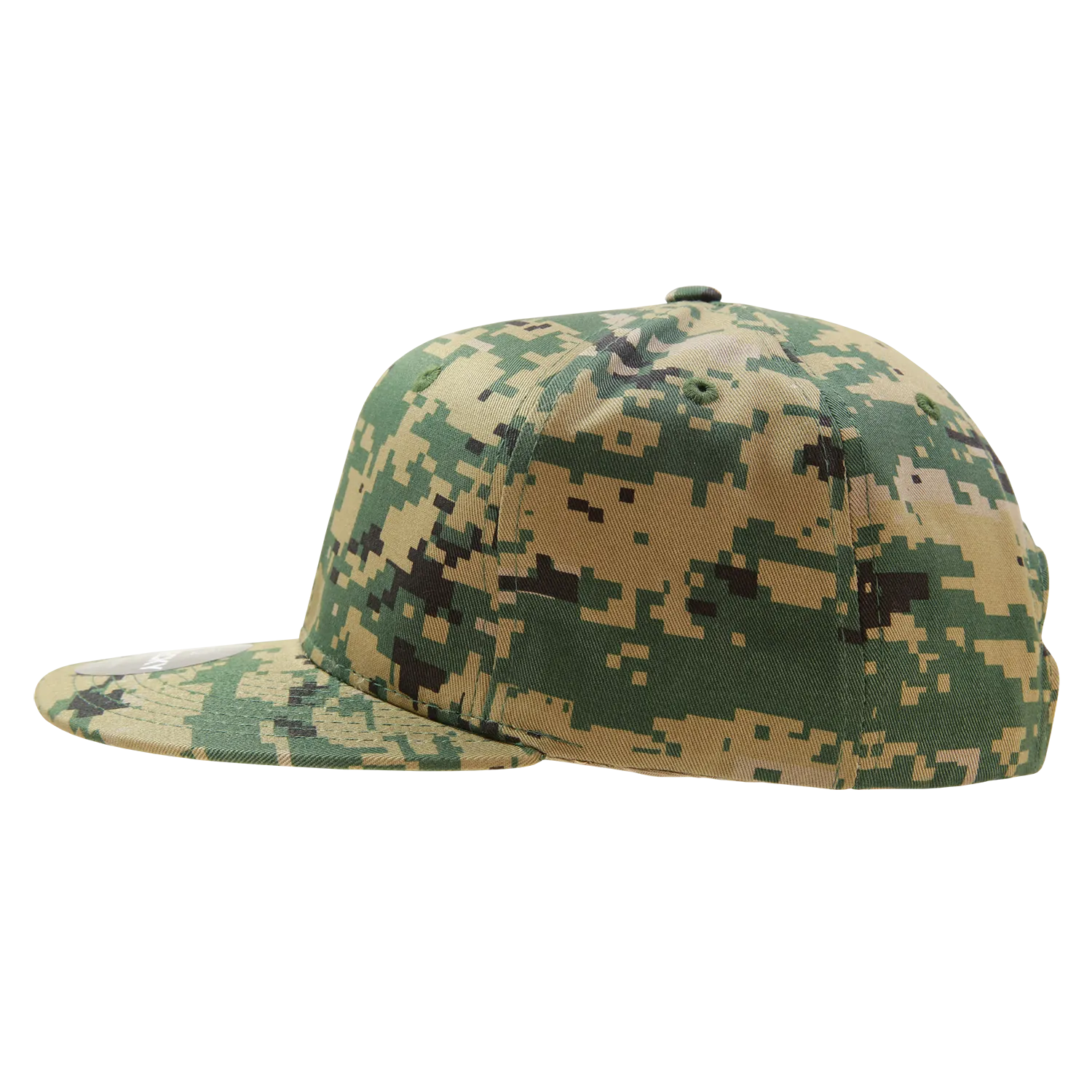 Decky 1047 Digital Camo Snapback Hat, 6 Panel Camouflage Flat Bill Cap - CASE Pricing