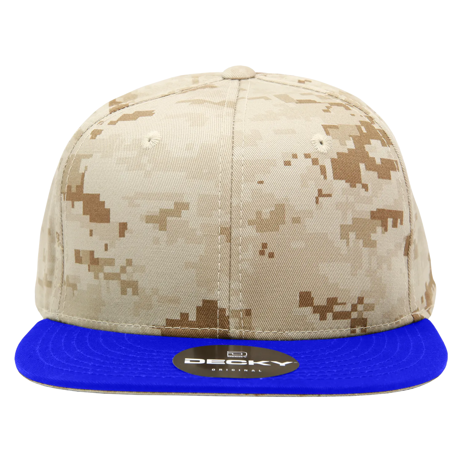 Decky 1047 Digital Camo Snapback Hat, 6 Panel Camouflage Flat Bill Cap - CASE Pricing