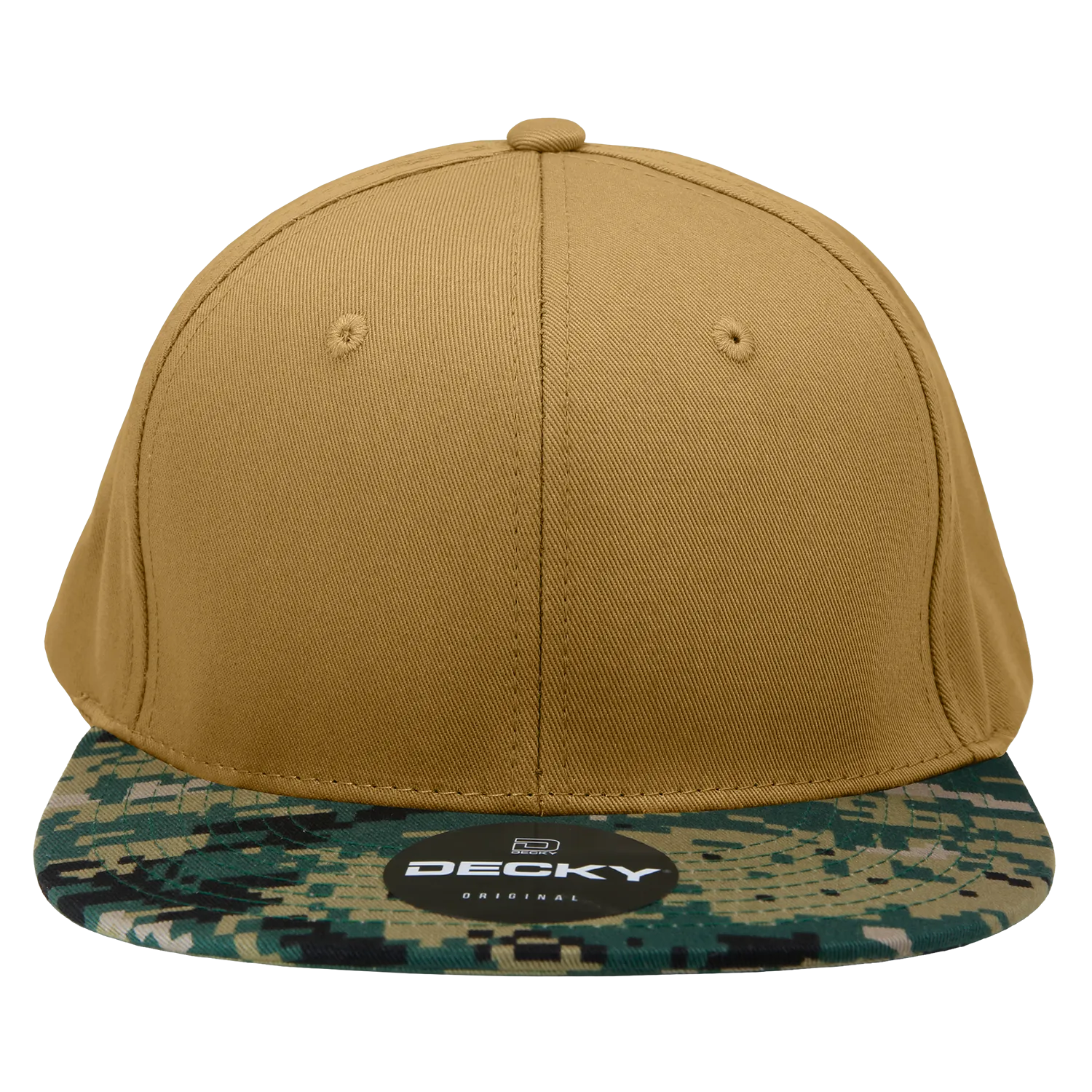 Decky 1047 Digital Camo Snapback Hat, 6 Panel Camouflage Flat Bill Cap - CASE Pricing