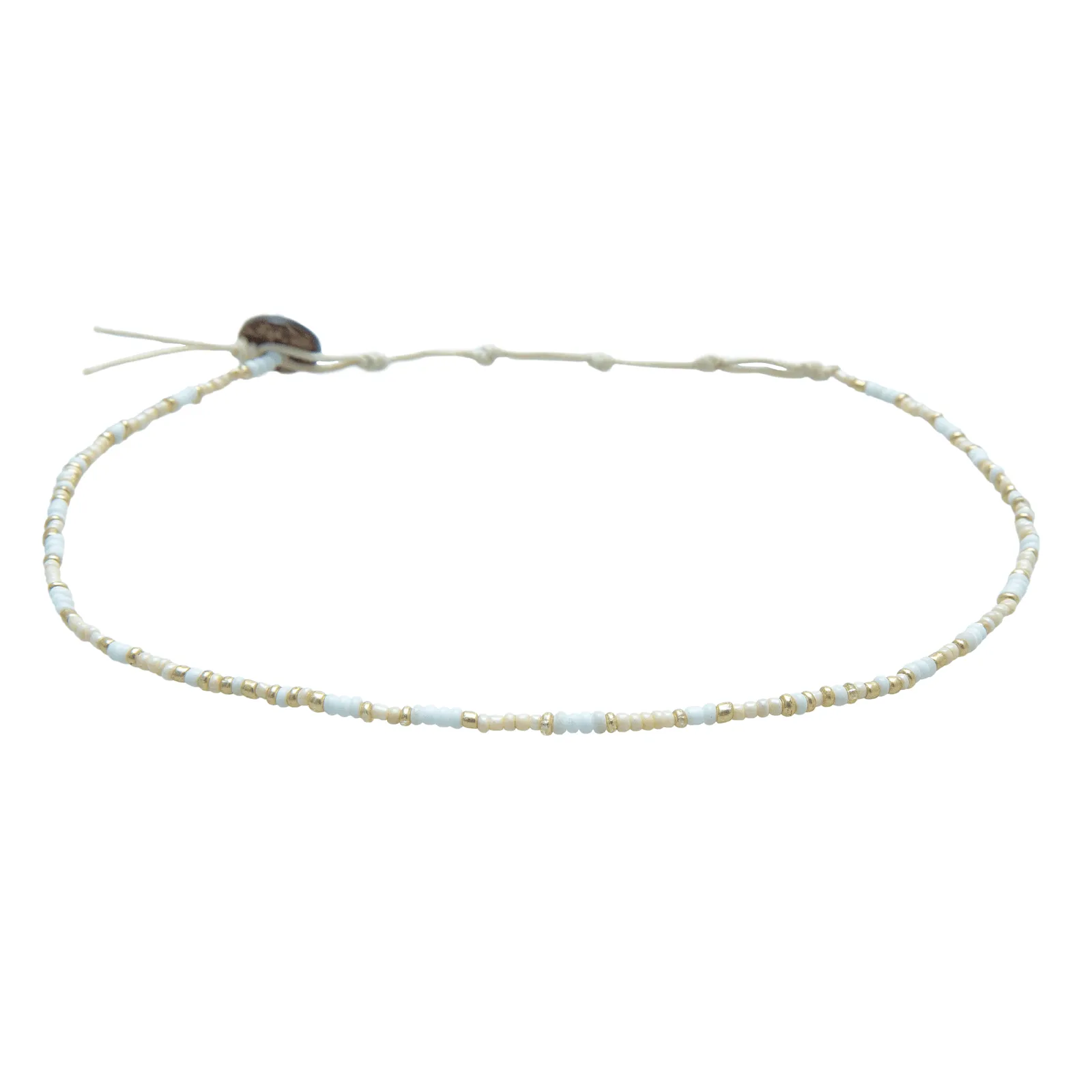 Desert Sand Seed Bead Necklace