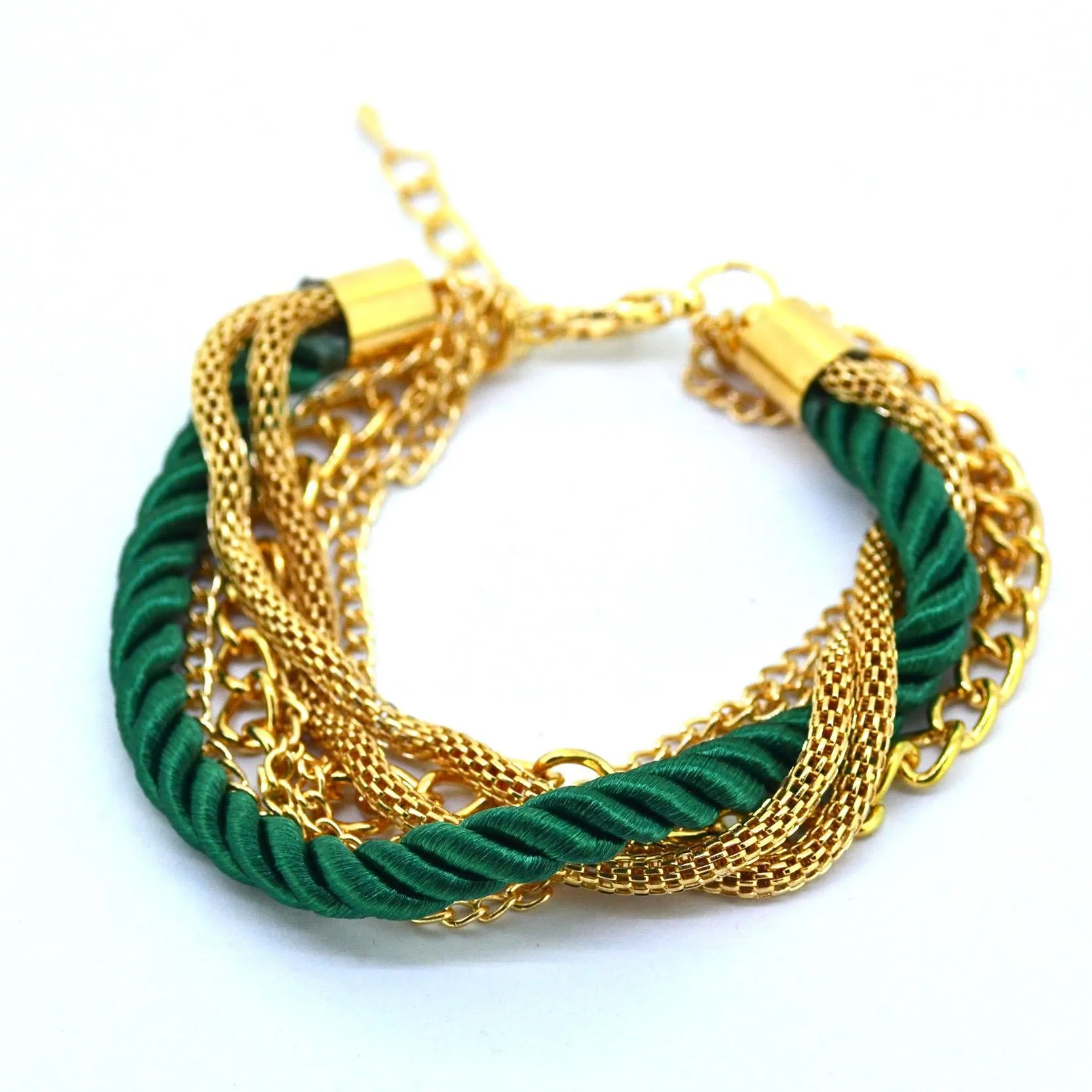 Fashion Weave Multilayer Bracelet Vintage Golden Rope Bangle Bracelet Newest Summer Style Chain Bracelet for Men Women