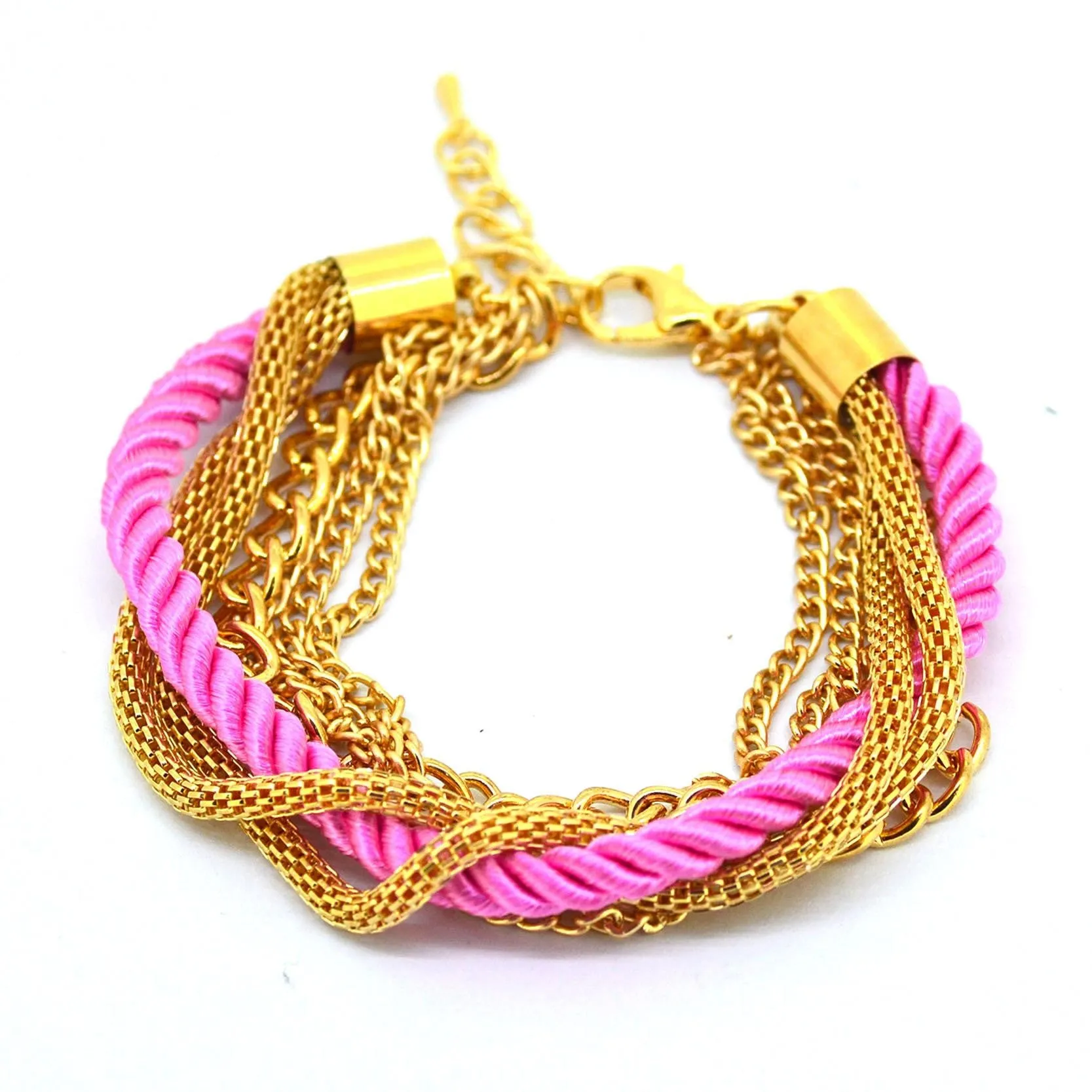 Fashion Weave Multilayer Bracelet Vintage Golden Rope Bangle Bracelet Newest Summer Style Chain Bracelet for Men Women