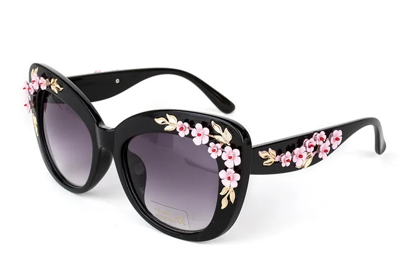 Flower Design Sunglasses