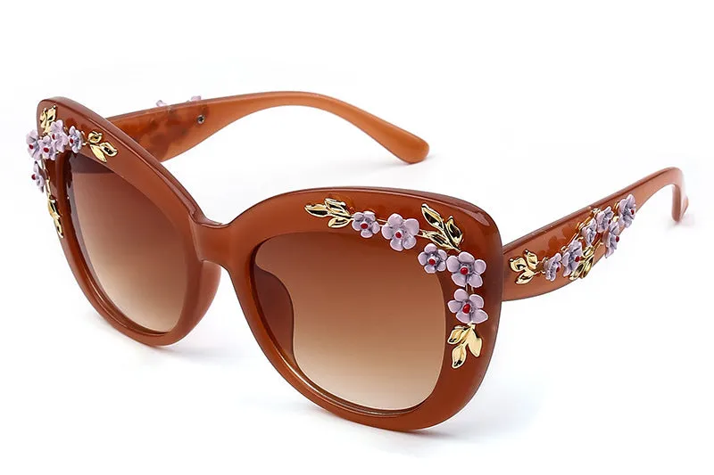 Flower Design Sunglasses