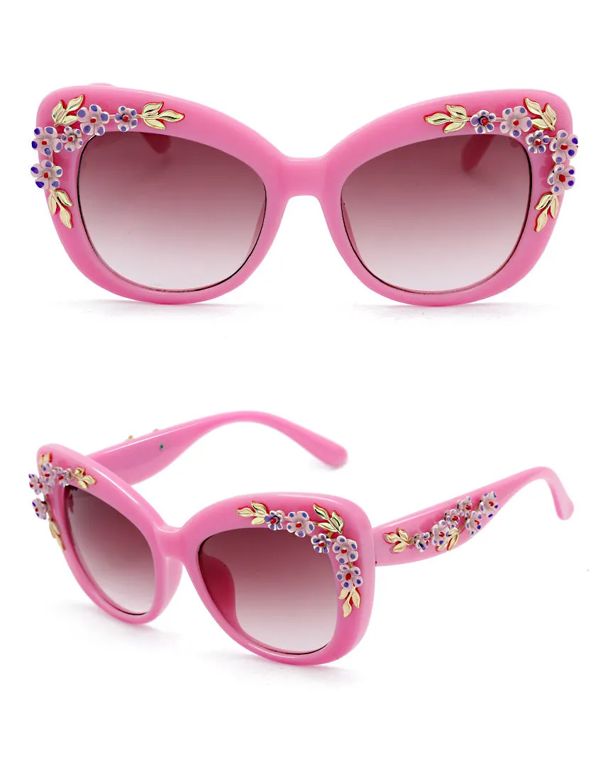 Flower Design Sunglasses