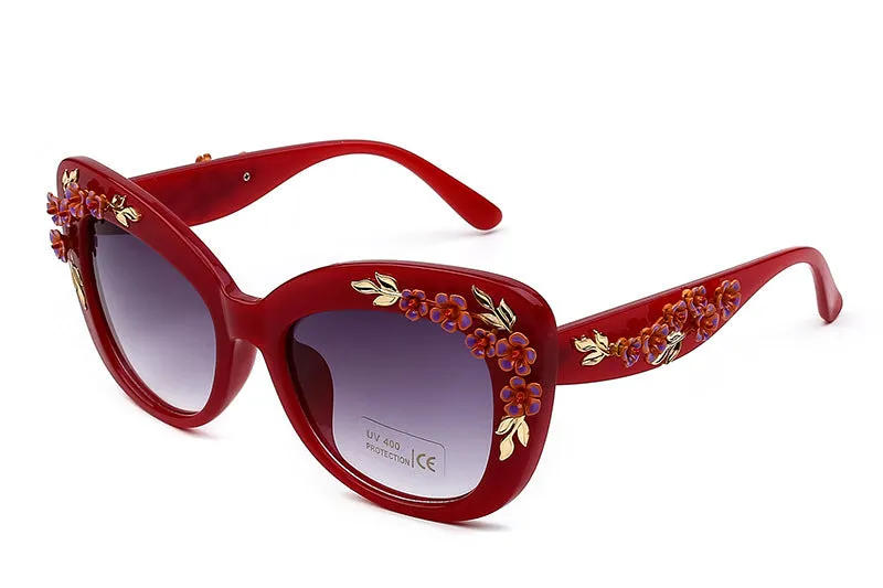 Flower Design Sunglasses
