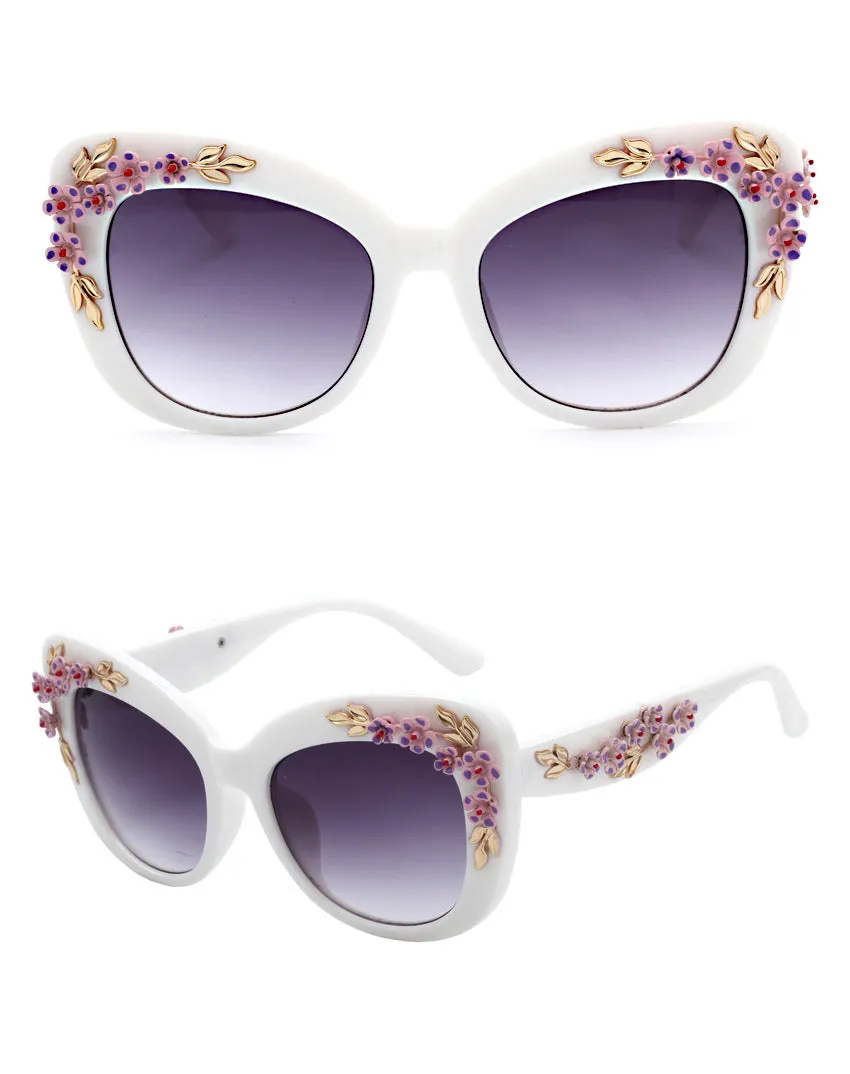 Flower Design Sunglasses