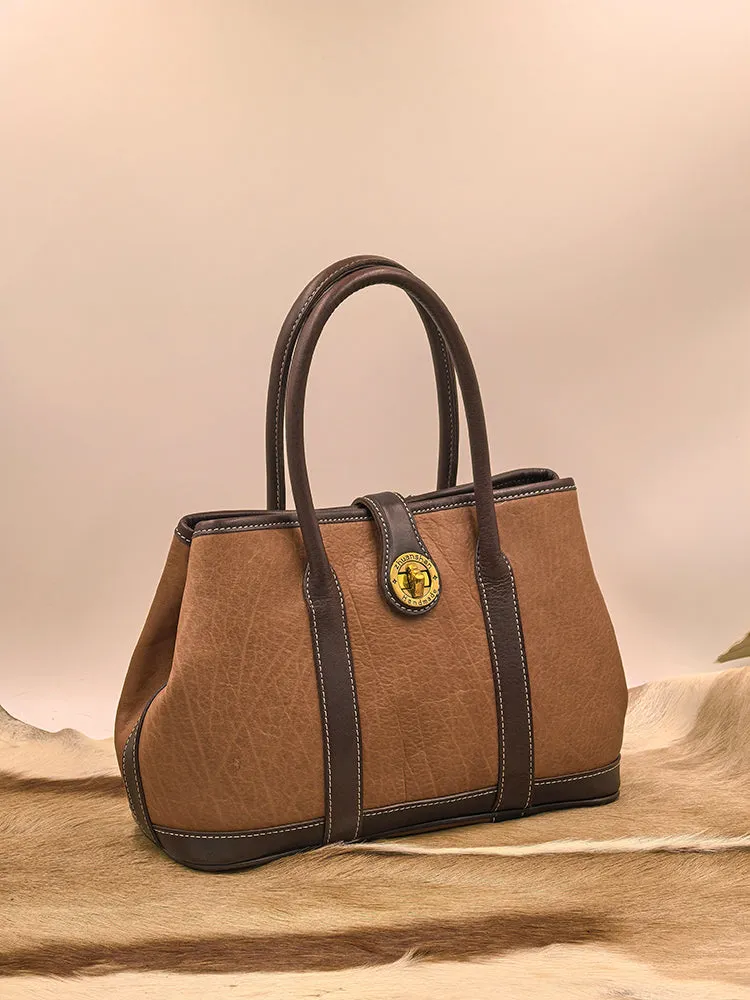 Genuine Leather Satchel Handbags Women's Leather Tote Handbags